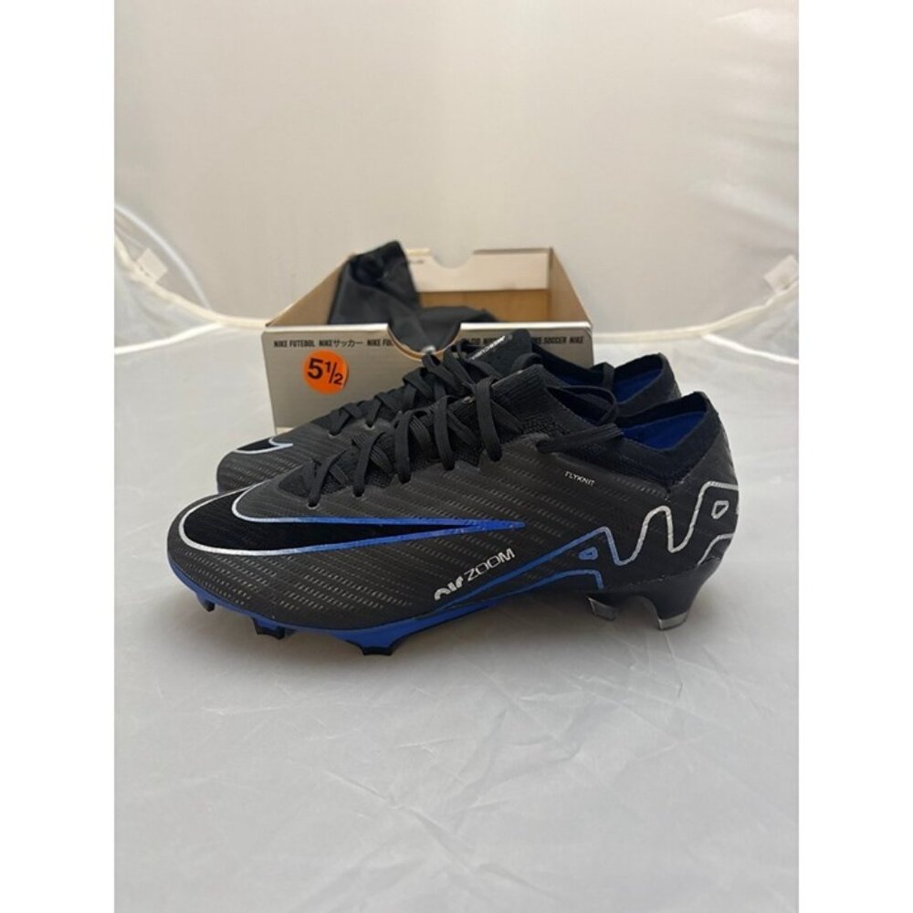 Nike zoom vapor 15 elite FG ACC black blue soccer cleats DJ4978 040 women